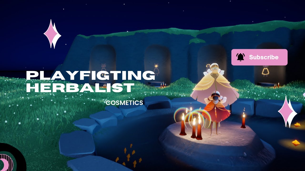 Playfighting herbalist ||sky cotl| showcasing cosmetics
