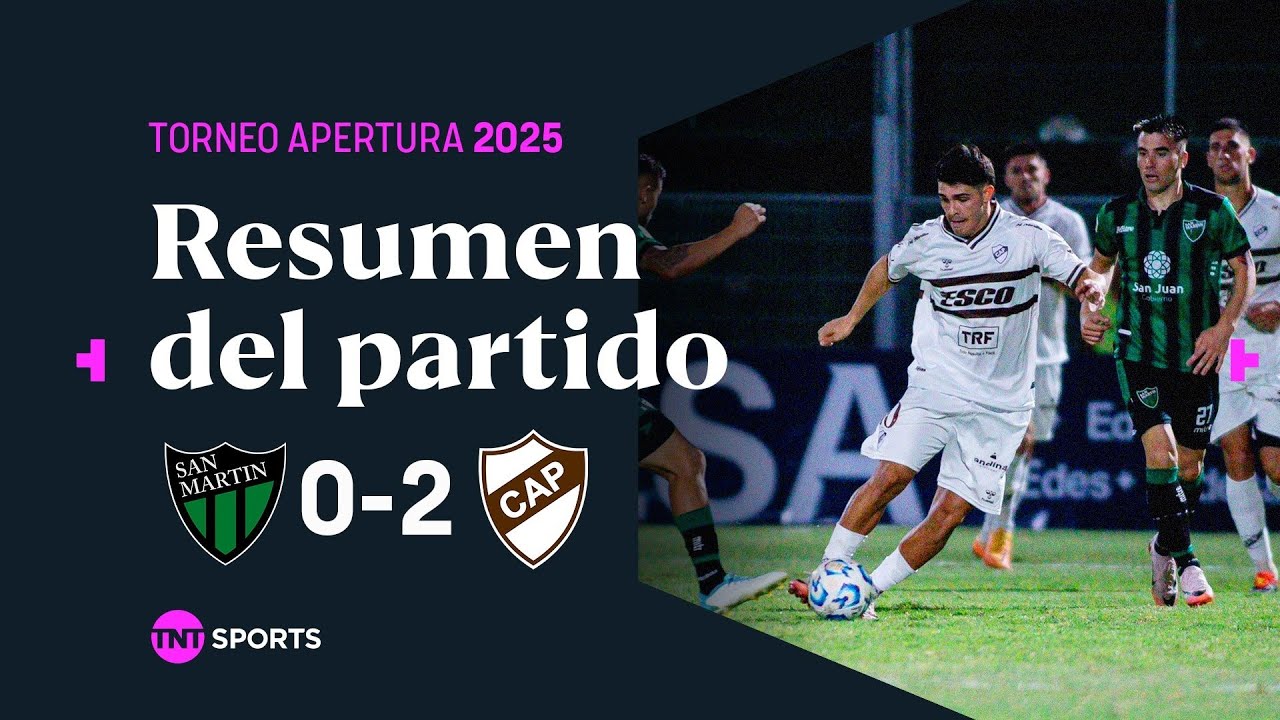 PLATENSE le GANÓ a SAN MARTÍN con un DOBLETE de TABORDA | #SanMartinSJ ...