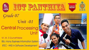 Grade 07  ICT| Unit-01| Central Processing Unit | ICT Panthiya