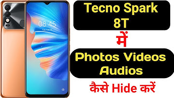 How to hide photos, videos and audios in Tecno Spark 8T || Tecno Spark 8T me files hide kaise kare |