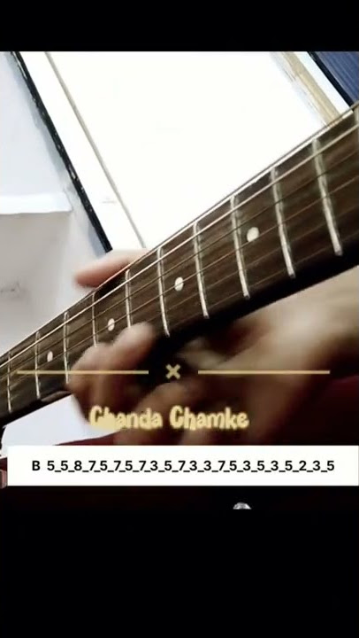 Very Easy Song Chanda Chamke guitar tune #shorts #guitar #youtubeshorts