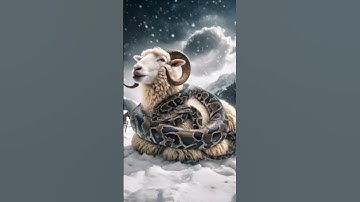 Giant Python attack a Sheep #python #sheep #snake #youtubeshorts #anaconda