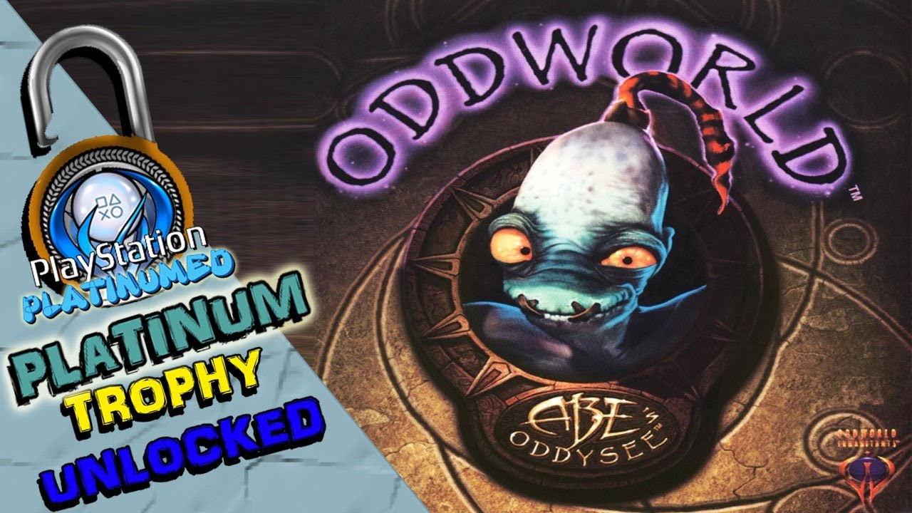 ODDWORLD ABE'S ODDYSEE PLATINUM  UNLOCKED - A PS1 CLASSIC UPDATED WITH TROPHIES AT LAST 