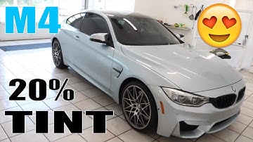 TINTING a BABY BLUE BMW M4 in 20%