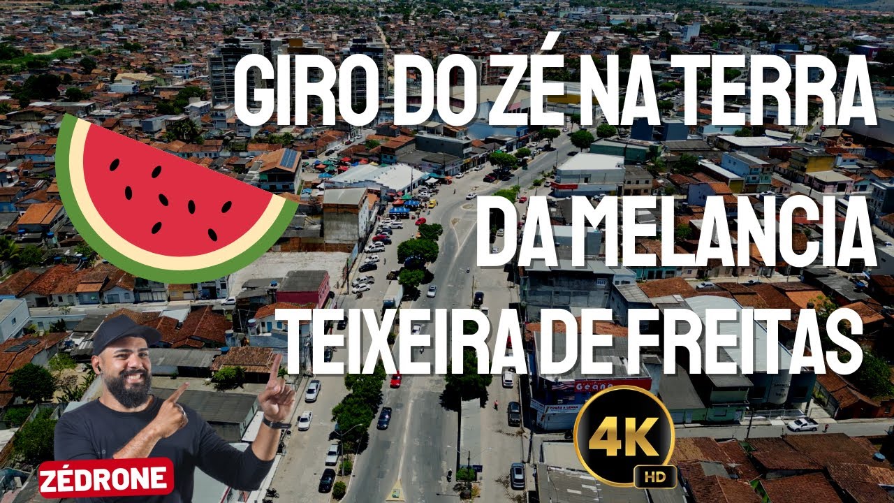 ZÉ DRONE REGISTRA VOO NA CIDADE DE TEIXEIRA DE FREITAS 4K