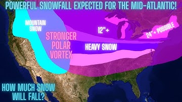 Powerful Snowfall Expected Across The Mid-Atlantic! Polar Vortex Strengthens! How Much Will Fall?