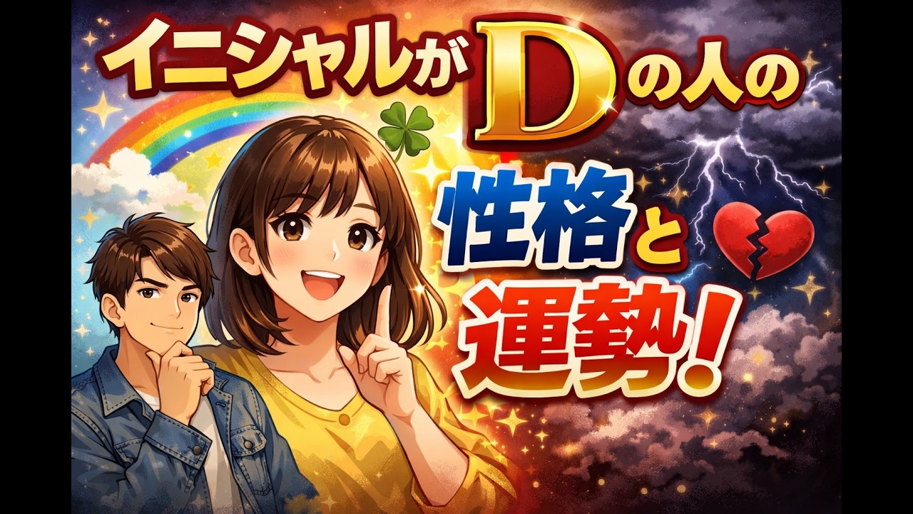 イニシャルがDの人の性格と運勢