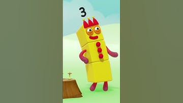 Sharing is Caring with Numberblock 3 🤗 | Learn to Count for Kids | 12345 | @Numberblocks  #shorts