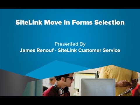 SiteLink Move In Forms Selection - SiteLink Training Video