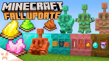 MINECRAFT JUST ADDED SHELF BLOCKS, COPPER STATUES, + NEW DYES TO THE NEW UPDATE!!