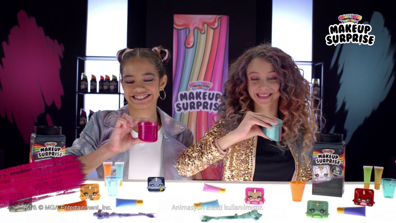 En Havalı Slime Rainbow Surprise Makeup Surprise!