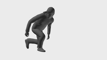 Game Animation - Locomotion Human Crouch Strafe Left Loop (3ds Max and Maya)