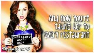 Cher Lloyd - Want U Back (Lyrics Video)