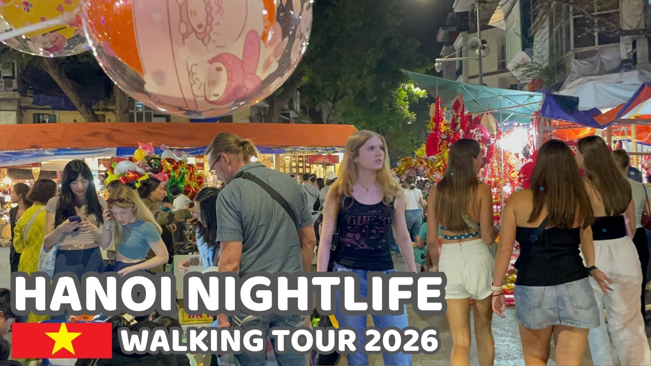 HANOI Nightlife Walking Streets 🇻🇳 Lunar New Year 2026 VIETNAM 🇻🇳 the City Night Walk
