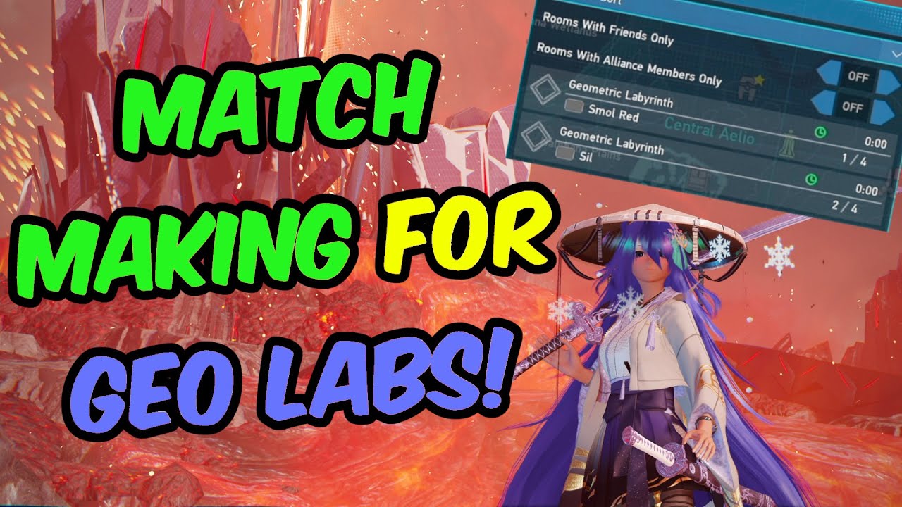 [PSO2:NGS] Party Finder For Geometric Labyrinth!