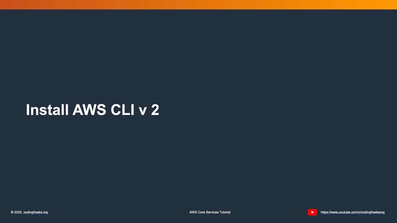 Install AWS CLI n CONFIGURE USING ACCESS KEY - YouTube