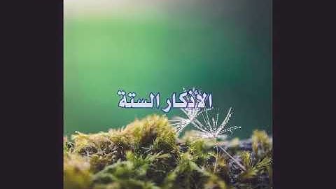 الأذكار الستة التي يوصى بالاكثار منها