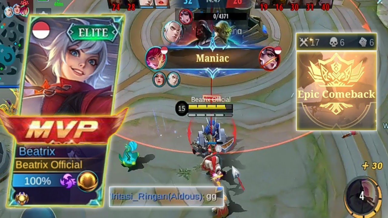 BEGINI CARA BERMAIN BEATRIX KALO POSISI TIM TERTEKAN & KENA TROLL - BUILD TERSAKIT BEATRIX SEASON 24