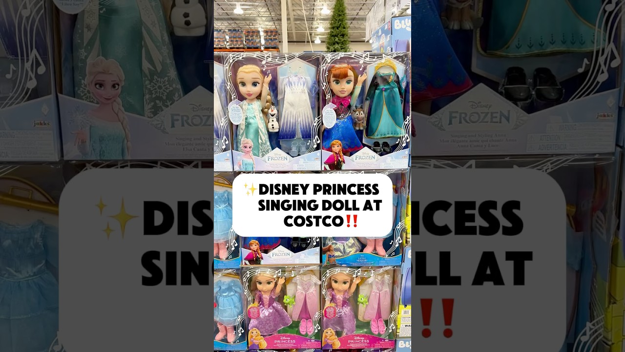 New Disney Princess Singing Doll Set at Costco! 🎤👑 