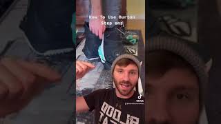 How To Use Burton Step On Snowboard Bindings #shorts