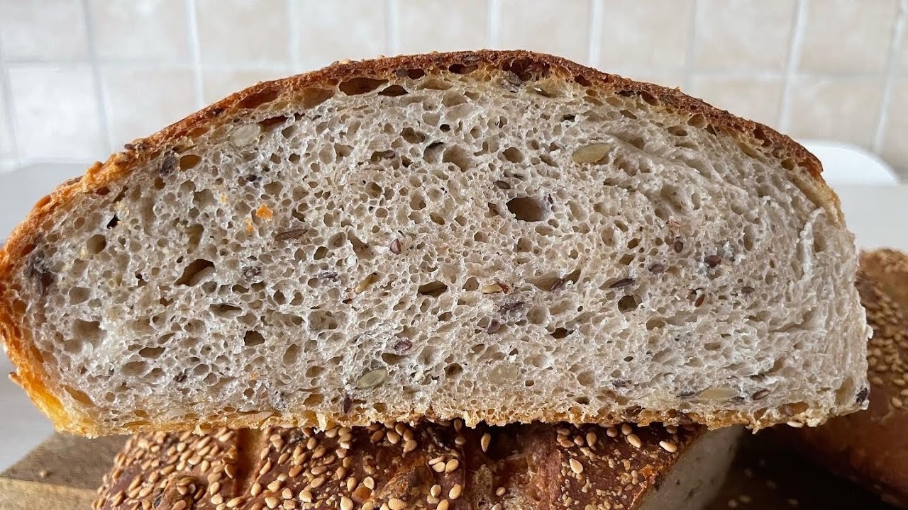 Pane Cafone Semintegrale con Semi di Lino, Zucca, Girasole e Sesamo