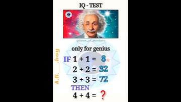 IQ Test only for genius 🧐 #braintest #iqtest #math #ytshorts #shorts #shorts by Game of Numbers
