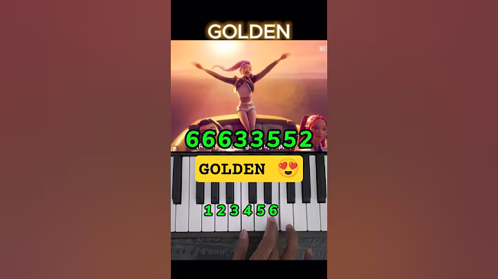 How to Play Golden  KPOP Demon Hunters Easy Piano Tutorial #shorts #viral #kpop #golden #trending