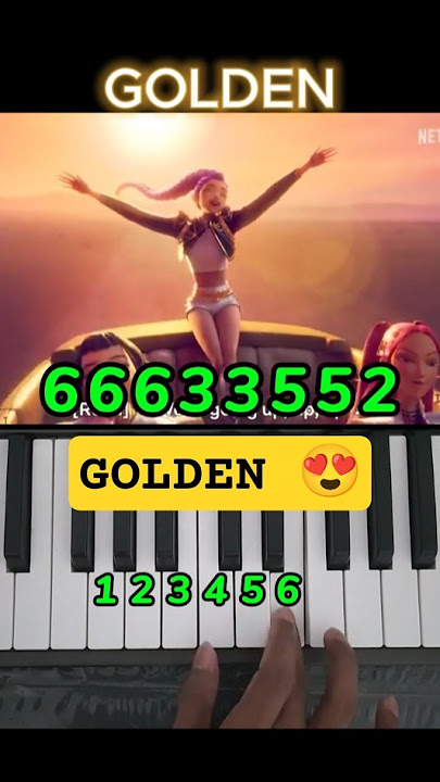 How to Play Golden  KPOP Demon Hunters Easy Piano Tutorial #shorts #viral #kpop #golden #trending