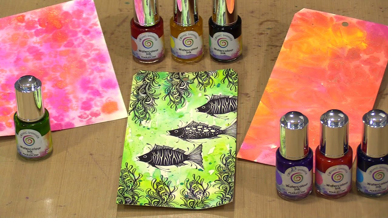 Cosmic Shimmer Watercolor Inks For Mixed Media Creating by Joggles.com