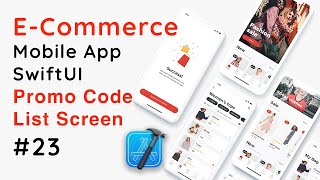 SwiftUI E-Commerce App | Promo Code List Screen UI Design Tutorial #23