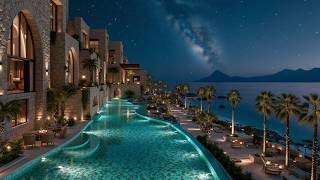 Deep House Night Vibes | Relaxing Coastal Resort Lounge Music For Late Night Focus And Chillout