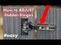 How to Adjust Kitchen Cabinet Hinges - DIY