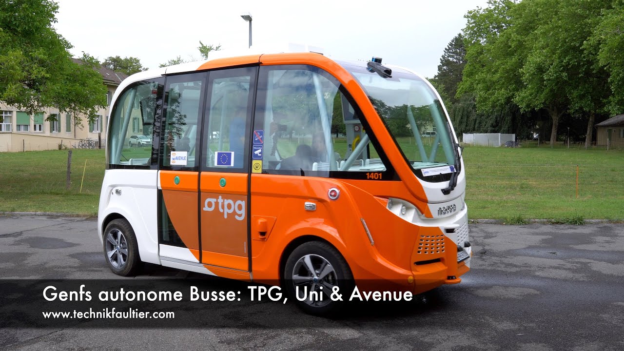 Genfs autonome Busse: TPG, Uni & Avenue Projekt