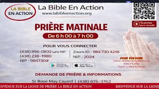 LA BIBLE EN ACTION _ PRIERE MATINALE _  22 SEPTEMBRE 2026