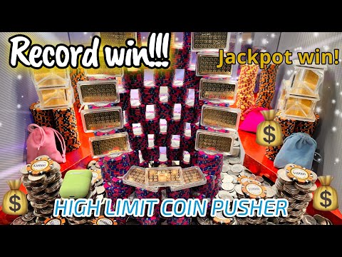 Record Win! World’s Largest Tower Demolished Inside The High Limit Coin Pusher