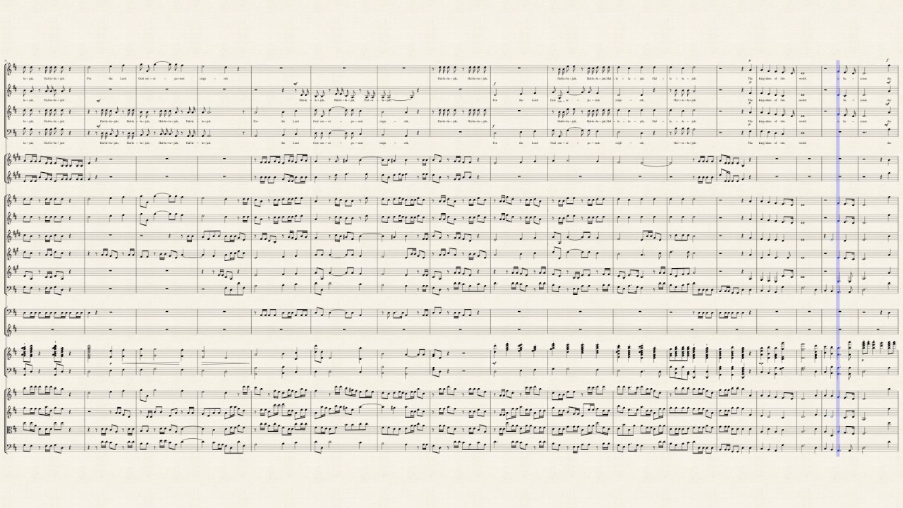 "Hallelujah Chorus" from "The Messiah" (HWV 56 No. 44) for Choir SATB