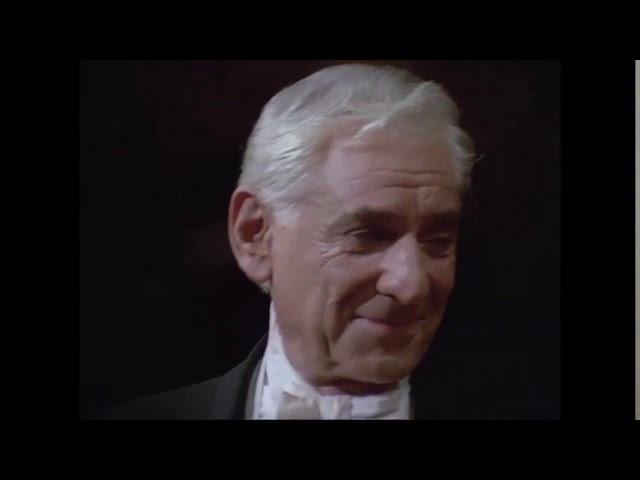 Leonard Bernstein conducts Haydn Symphony No. 88 with his face (excerpt)