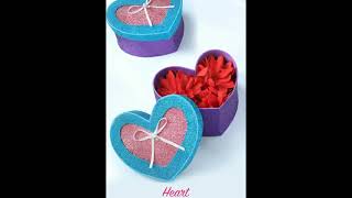 Heart shape gift box | diy heart box craft | Gillett paper gift box | gift box | #artandcraftidea