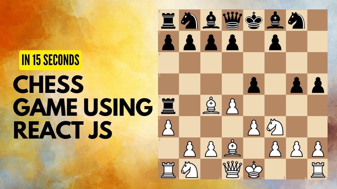 Chess(Multiplayer) Game using JavaScript with Free Source Code