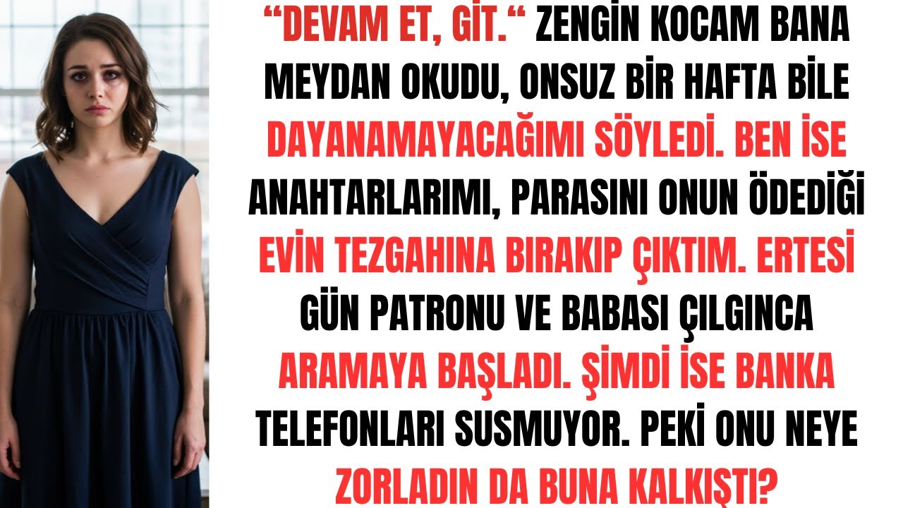 Kocam Bana Meydan Okudu: “Bir Hafta Dayanamazsın!” Cevabım Ona Pahalıya Patladı…