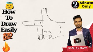 How To Draw Fleming Right Hand Rule step by step for beginners !