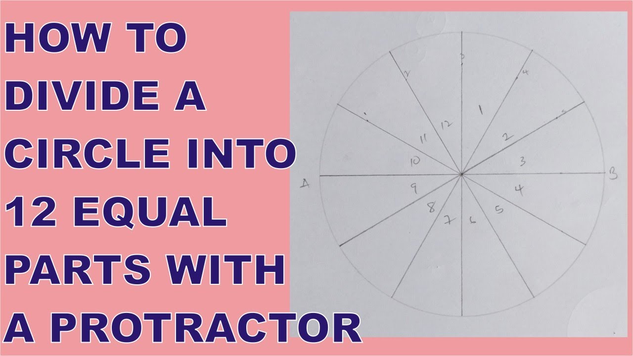 How to Divide a Circle into 5, 6, 8, 10 and 12 Equal Parts | Divide a Circle into any Equal Parts - YouTube