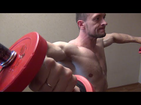 Упражнения на плечи с гантелями в домашних условиях для мужчин видео
