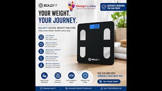 ⚖️ BOLDFIT Digital Weight Machine | Accurate Weight Tracking at Home