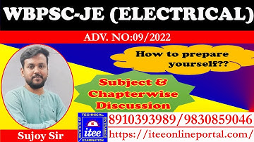 WBPSC-JE (ELECTRICAL) || ADV. NO:09/2022 || How to prepare yourself??