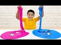 Eric solo quiere jugar con su Slime y no ayuda a Jannie y Tía | Experimentos de SLIME para Niños