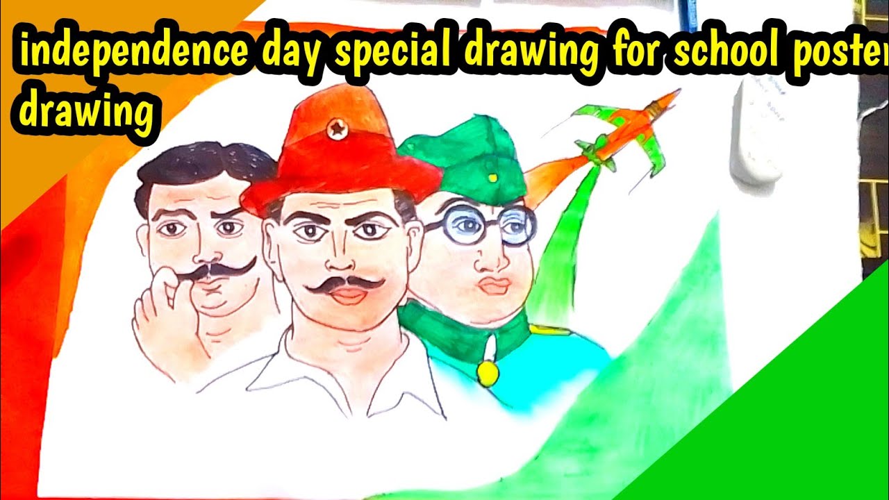 independence day special drawing for school poster drawing easy.