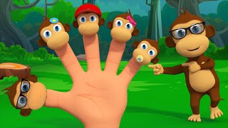 Monkeys Finger Family Nursery Rhymes From Kids TV
