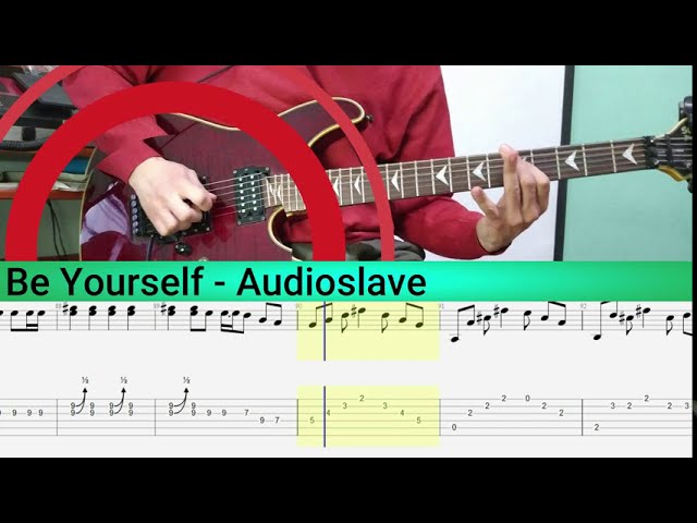 Be yourself - Audioslave GUITAR COVER + TAB class=