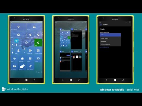 Video tour completo di Windows 10 Mobile Build 10158